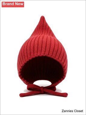 🎄 Knitted Earflap Beanie Hat Acrylic Crochet Skull Cap Lace-up Winter Warm Hat